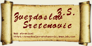 Zvezdoslav Sretenović vizit kartica